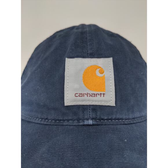 Carhartt Meshback Snapback Hat OSFA Blue Patch Logo Embroidered Spell Out - Picture 3 of 11